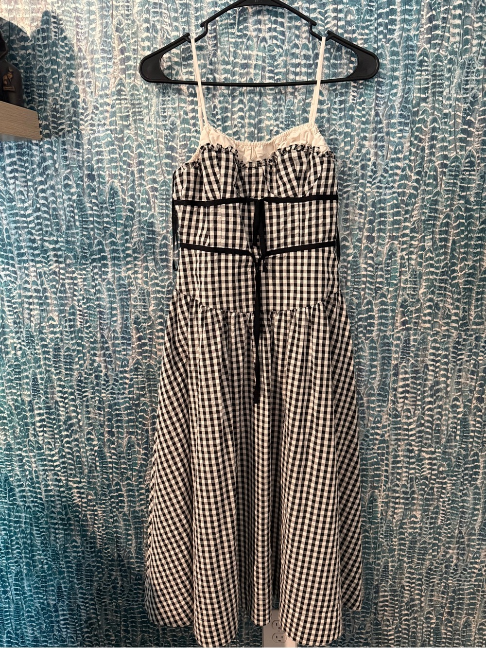 For Love and Lemons Georgia Gingham Midi Dress size xs